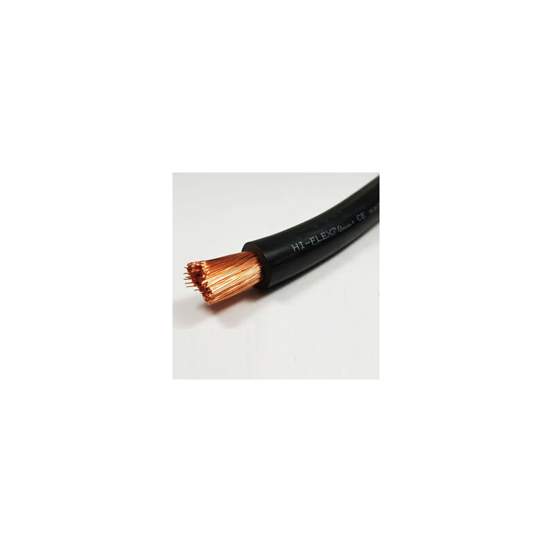 CABLE SOUPLE 70mm2  NOIR VENDU AU METRE