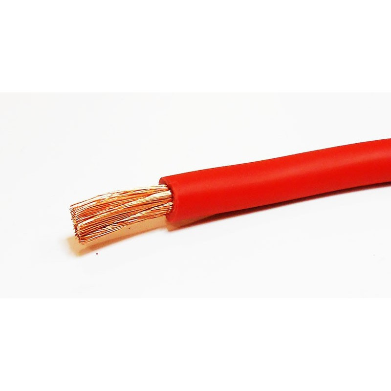 CABLE SOUPLE 35mm2 ROUGE VENDU AU METRE