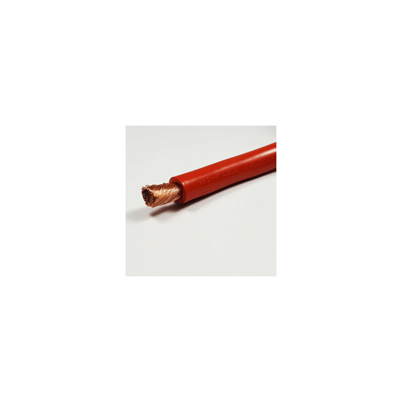 CABLE SOUPLE 25mm2 ROUGE VENDU AU METRE