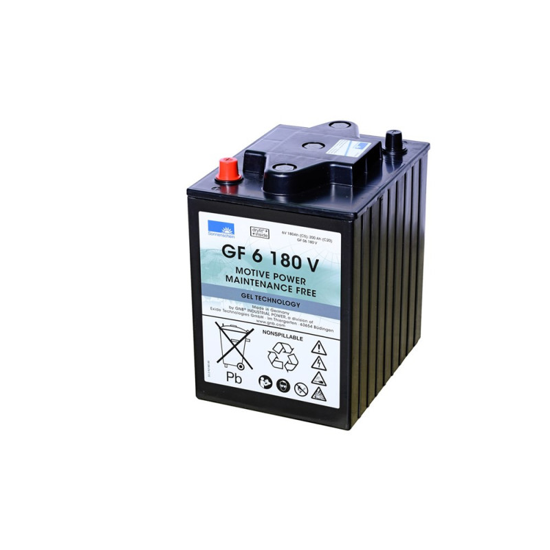 GF06180V  BATT.GEL SONNENSCHEIN 6V 180A C5 TRACTION RENFORCEE