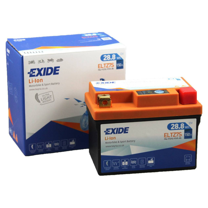 ELTZ7S BATT EXIDE LiFePO4 12V 29W/H 150A EN +D (YTZ7-S/YTX7-LBS)