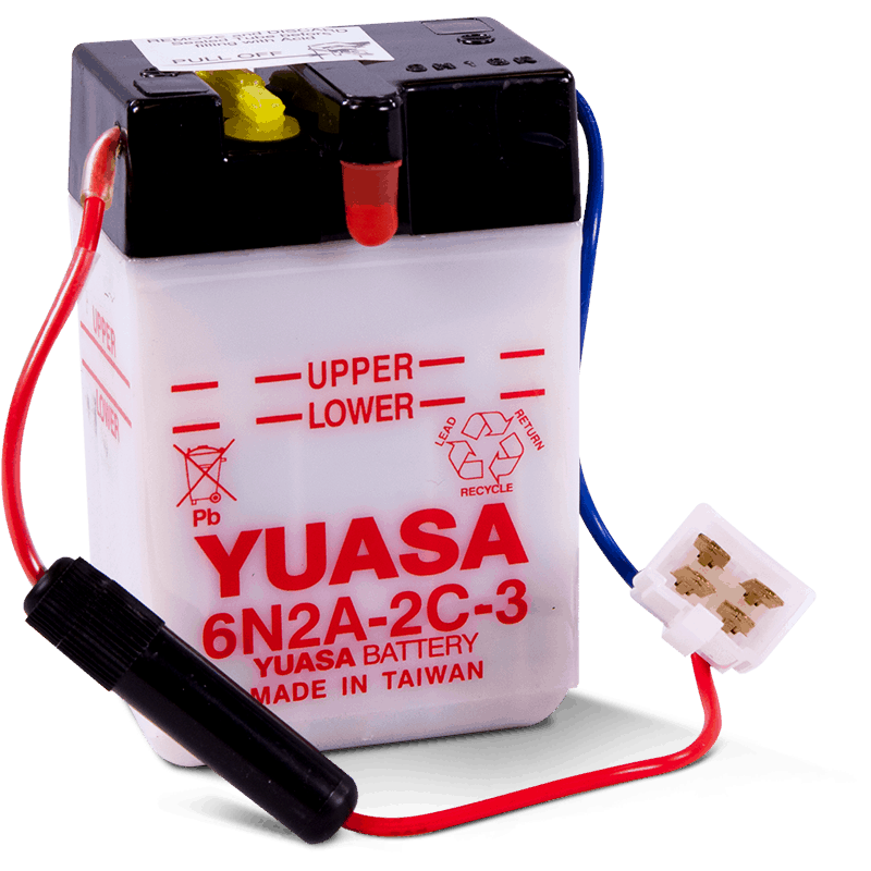 6N2A-2C-3 / B60-6A  YUASA 6V 2AH +G  *U*