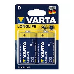 D - VARTA LONGLIFE BLISTER DE 2 PILES 1.5V ALCALINE