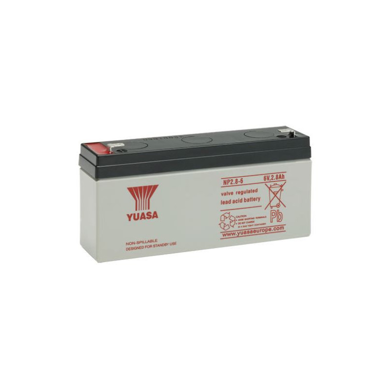 BATT.AGM YUASA NP2.8-6 6V 2.8A PB *P1040*