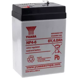 BATT.AGM YUASA NP4-6 6V 4A PB *P960*