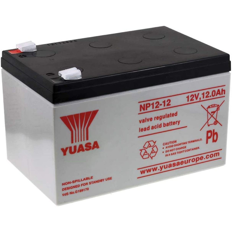 BATT.AGM YUASA NP12-12 12V 12AH PB *P192*