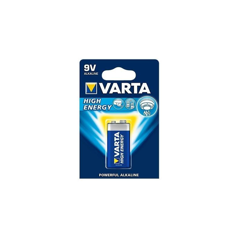 9V - VARTA LONG LIFE POWER PILE  9V ALCALINE