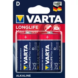 D - VARTA LONG LIFE MAX BLISTE 2 PILES  1.5V ALCALINE