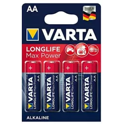 AA - VARTA LONG LIFE MAX POWER BLISTER DE 4 PILES  1.5V ALCALINE