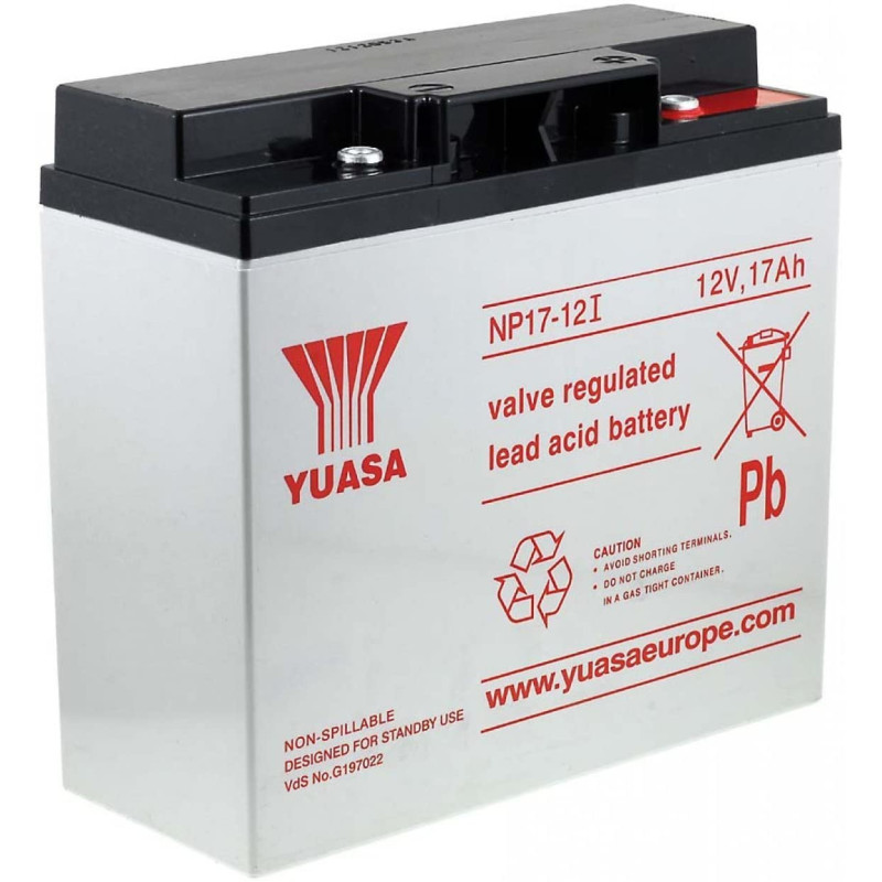 BATT.AGM YUASA NP17-12I 12V 17A PB *P144*