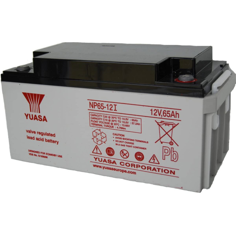 BATT.AGM YUASA NP65-12I 12V 65A  PB *P36*