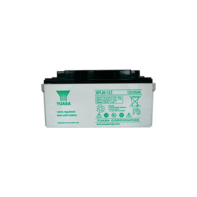 BATT.AGM YUASA NPL65-12I 12V 65A  PB *P36*