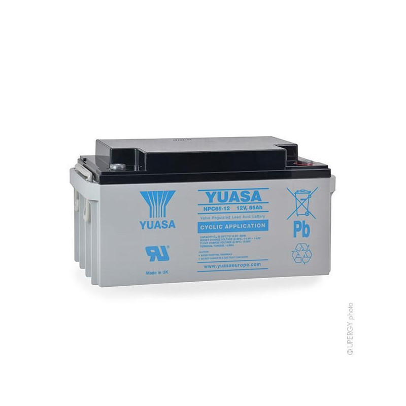 BATT.AGM YUASA CYCLAGE NPC65-12 12V 65A C20