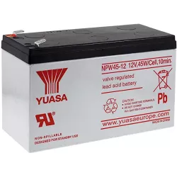 BATT.AGM YUASA NPW45-12L 12V 8.5A C10 DECHARGE RAPIDE UPS * SUR DEMANDE *