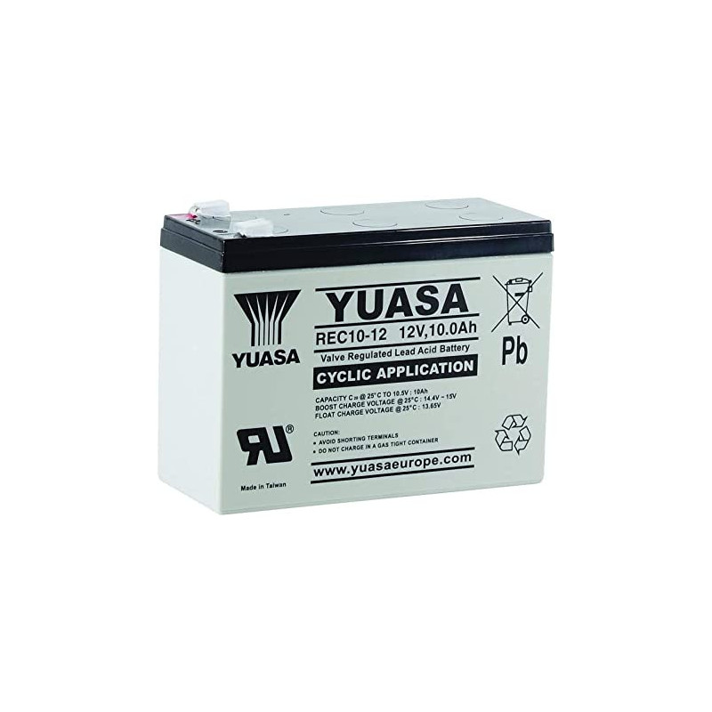 BATT.AGM YUASA CYCLAGE REC10-12I 12V 10AH C20