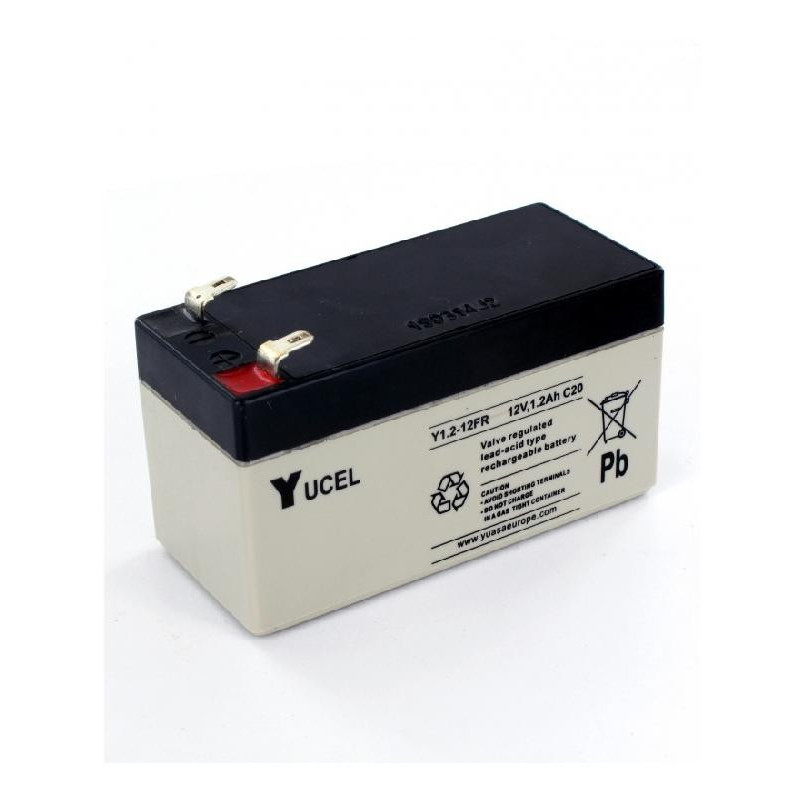 BATT.AGM YUVOLT Y1.2-12FR 12V 1.2A C20 UL94V0