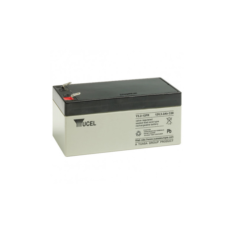 BATT.AGM YUVOLT Y3.2-12FR 12V 3A C20 UL94V0