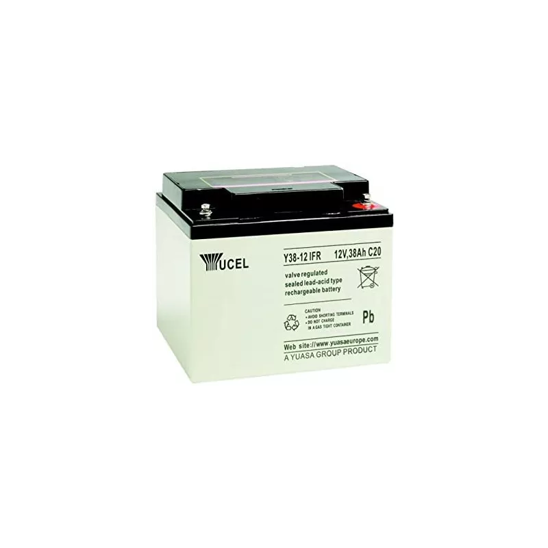 BATT.AGM YUVOLT Y38-12IFR 12V 38A C20 UL94V0