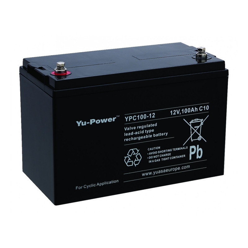 BATT.AGM YU-POWER CYCLAGE YPC100-12 12V 104A C20