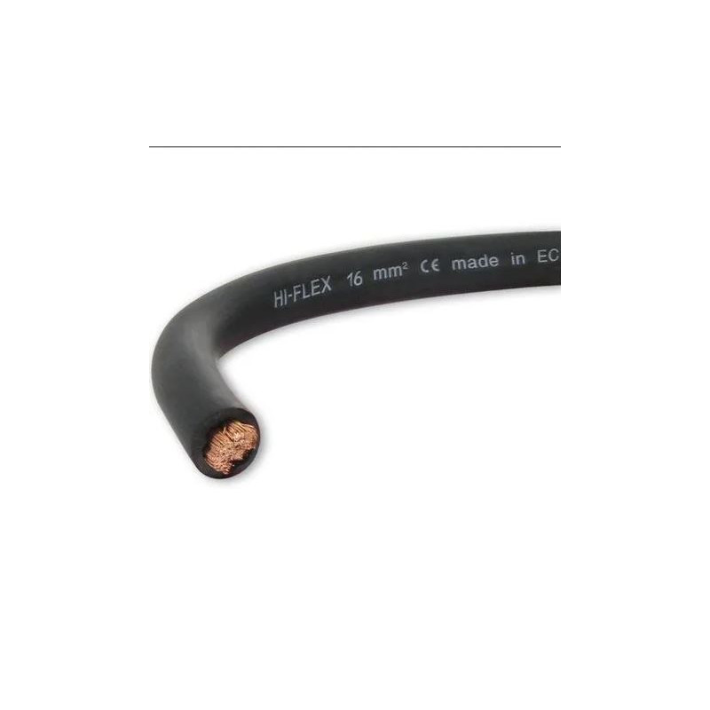 CABLE SOUPLE 16mm2 NOIR  VENDU AU METRE