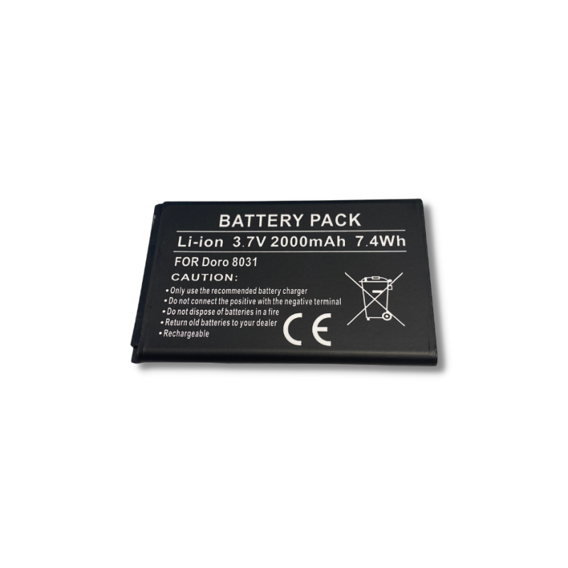 BATT TYPE BDA-2000A DORO 8030/8031/LIBERTO 822/825 3.7V 1700MAH