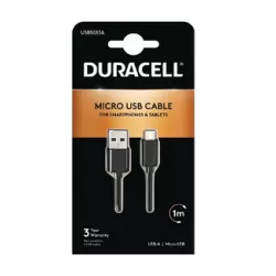 CABLE  DE CHARGE USB/MICRO USB + SYNCHRONISATION DURACELL