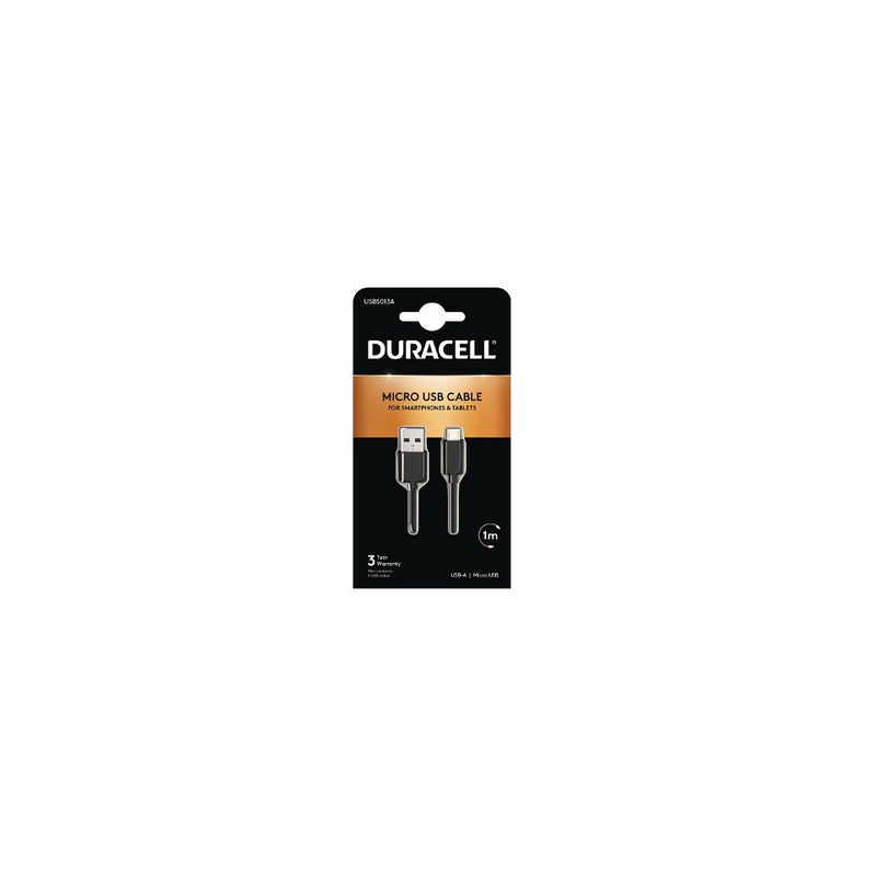 CABLE  DE CHARGE USB/MICRO USB + SYNCHRONISATION DURACELL