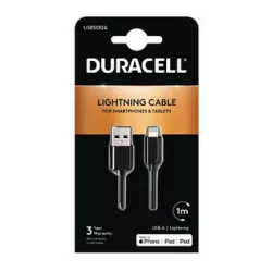 CABLE CHARGE USB/LIGHTNING IPHONE 5/ 6/ 7    + SYNCHRONISATION DURACELL