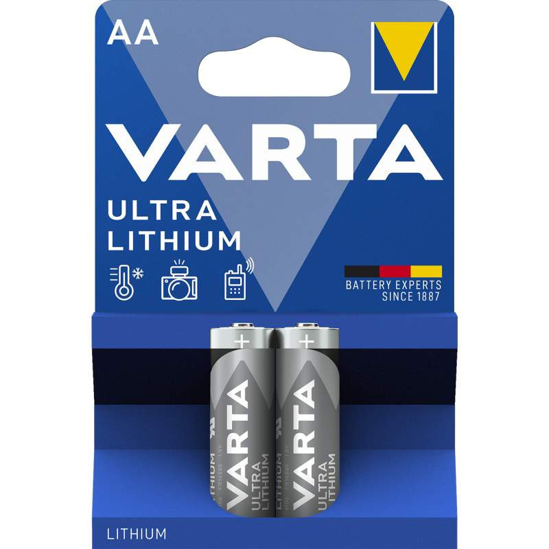 AA LR06 PILE LITHIUM VARTA 1.5V BLISTER DE 2