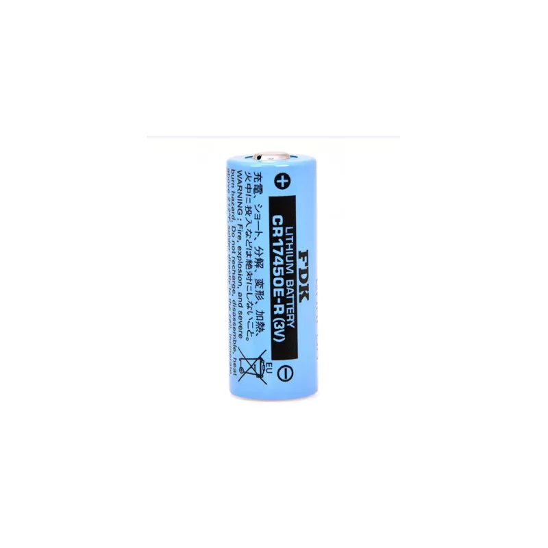 CR17450E-R PILE LITHIUM 3V 4/5A FDK (SANYO) CONTACT PLOT PILE POLARITE INVERSEE