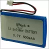 BATT LI.PO 3.7V 500MAH 2C  + CONNECTEUR APPLICATION DIVERS