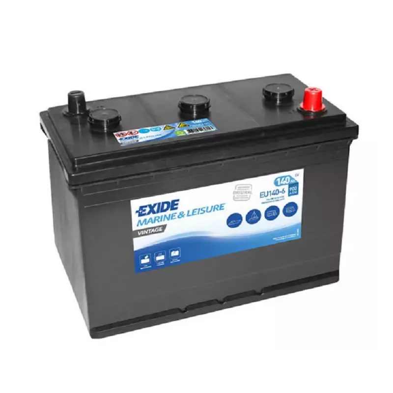 M4 BATTERIE MARINE LOISIRS EXIDE EU140-6 6V 140 AH 900A DEM EN *54*