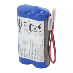 BATT.NMC 1S2P 3.7V 5100 MAH  18650 SORTIES 2 FILS MAX 3A ANSMANN