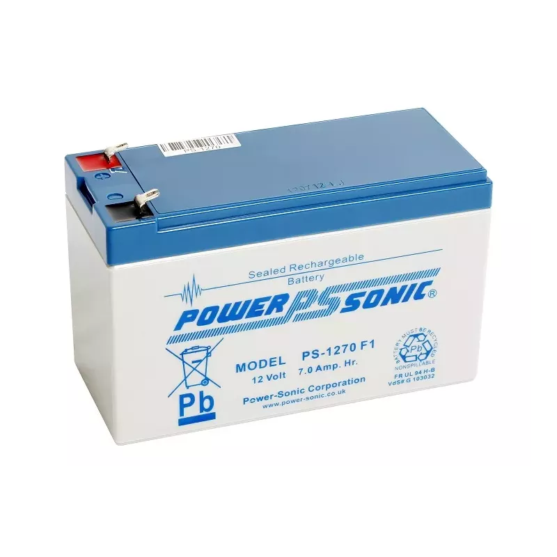 BATT AGM 12V 7A PS1270  POWER SONIC