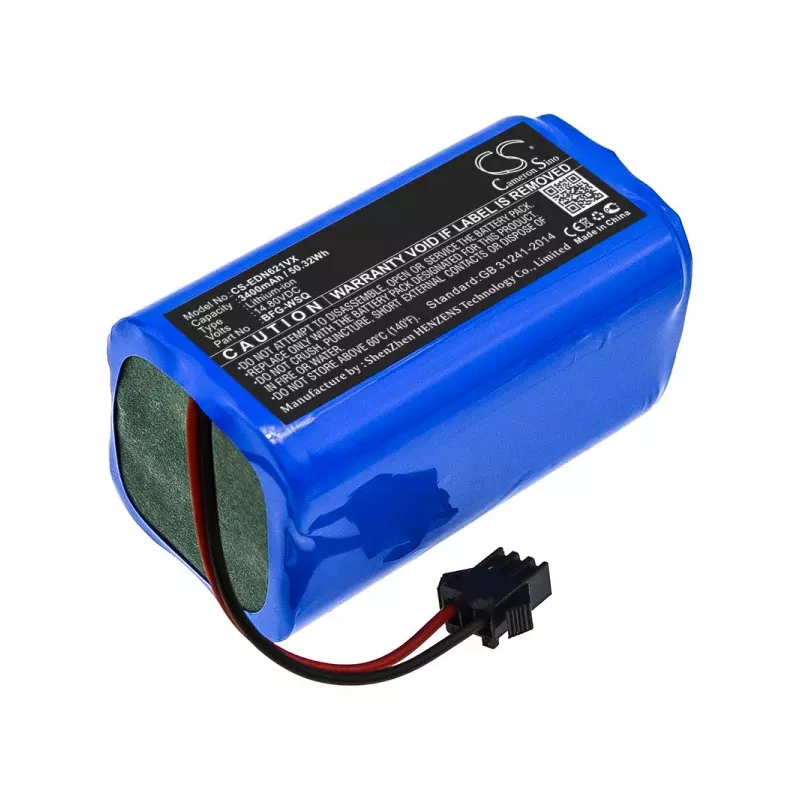 BATT.ASF TYPE ECOVACS DEEBOT N79 DN622  14.4V 2.6A LI.ION * VOIR NOTE *