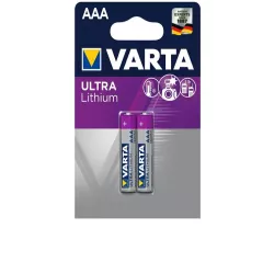 AAA LR03 PILE LITHIUM VARTA 1.5V BLISTER DE 2