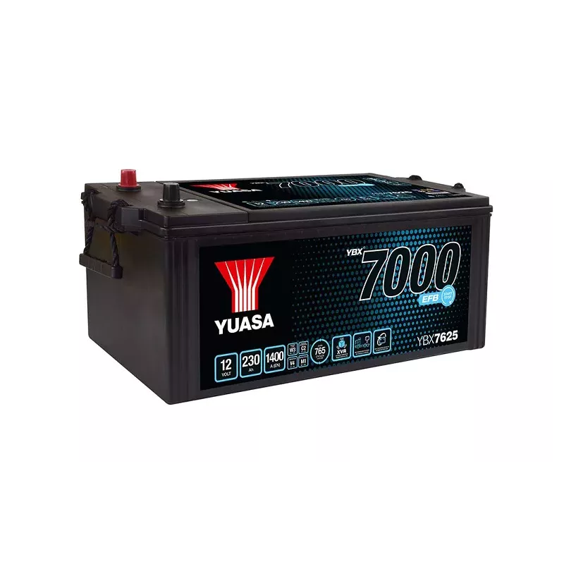 M16GEFB 12V 230A 1400A EN YUASA EFB EURO6 YBX7625 +G