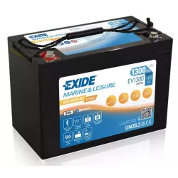 D31G BATTERIE MARINE LOISIRS EXIDE EV1300 LFP LITHIUM 12V 100 A/H 1300 W/H M8