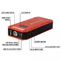 PB-02 BOOSTER BS LITHIUM 12V 1200A PEAK CURRENT  USB+LED+PINCES