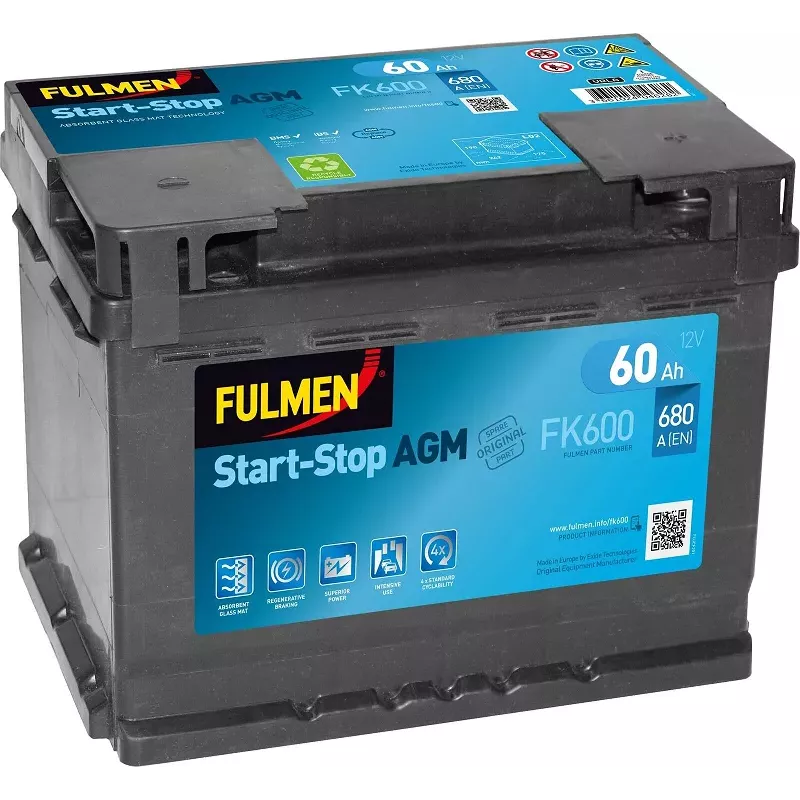 L2DAGM FULMEN FK600 12V 60AH 680A *60*