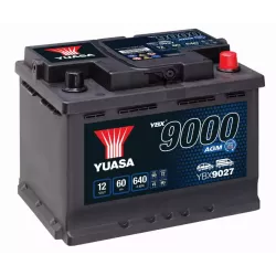 L2DAGM 12V 60AH 640A EN YUASA AGM START-STOP  YBX9027 +D