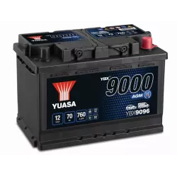 L3DAGM 12V 70AH 760A EN YUASA AGM START-STOP YBX9096 +D