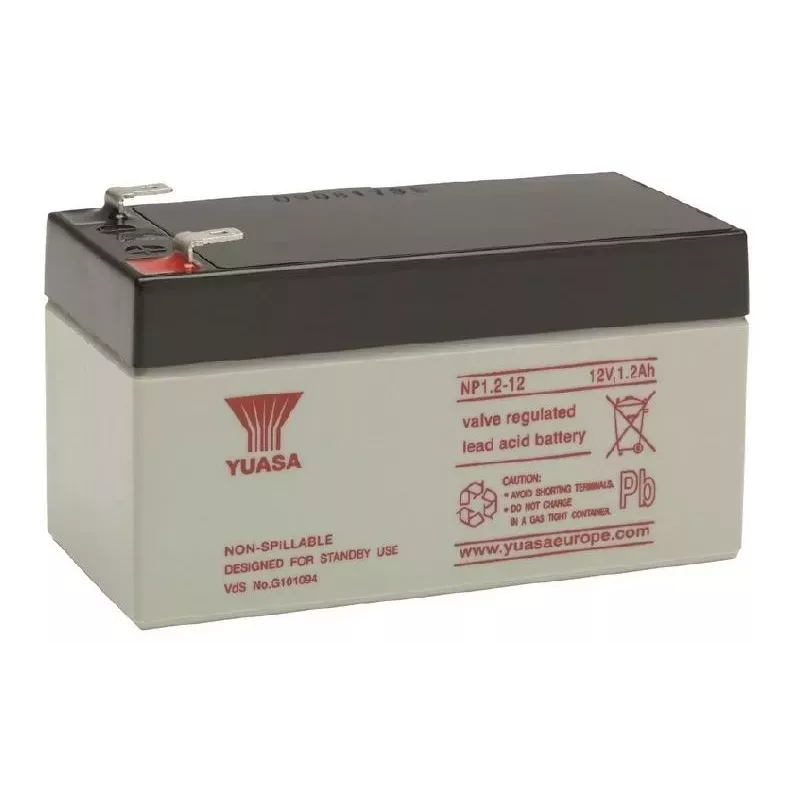 BATT.AGM YUASA NP1.2-12 12V 1.2A PB *P1040*