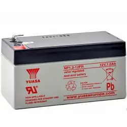 BATT.AGM YUASA NP1.2-12FR  12V 1.2A PB *P1040* UL94/V0 * SUR DEMANDE *