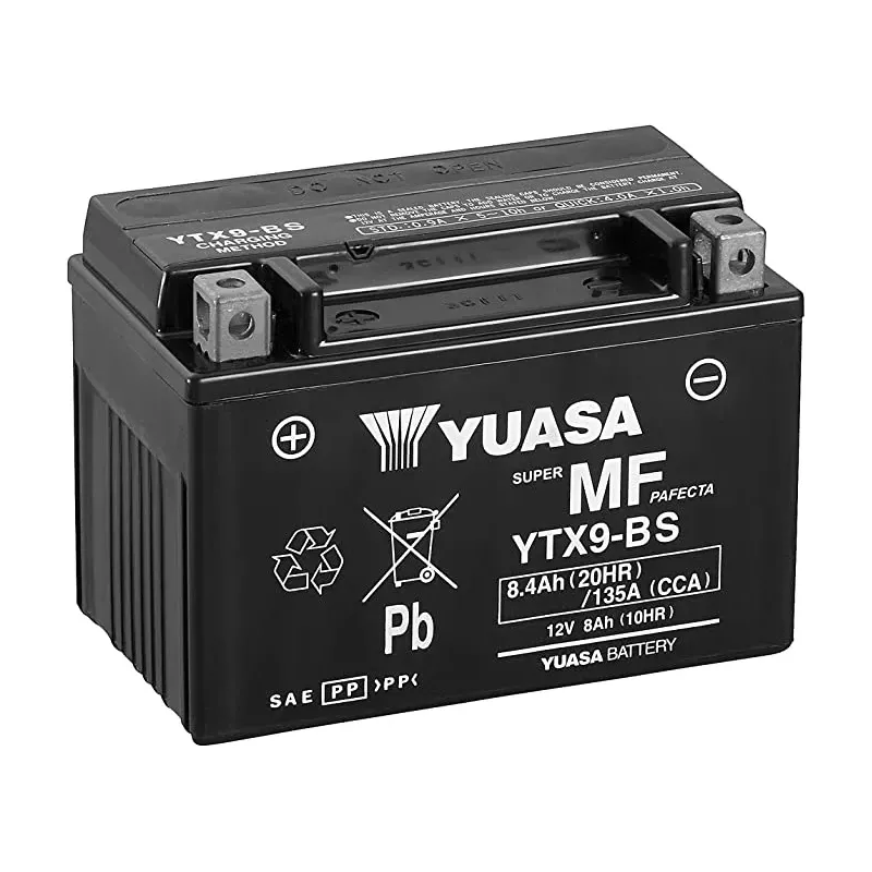 YTX9-BS YUASA MF  12V 8 AH +G *5*