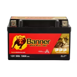 BGTZ10-4/YT10S 50901 GEL BATT BANNER 12V 9A 180A BIKE BULL GEL *4* +G