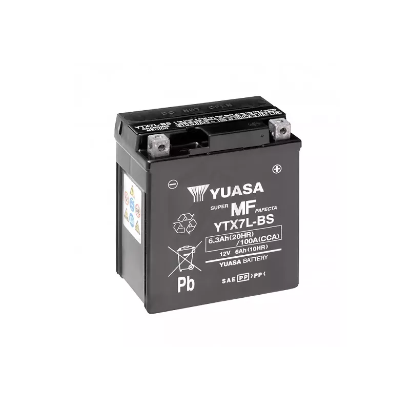 YTX7L-BS YUASA 12V 6AH +D *5*