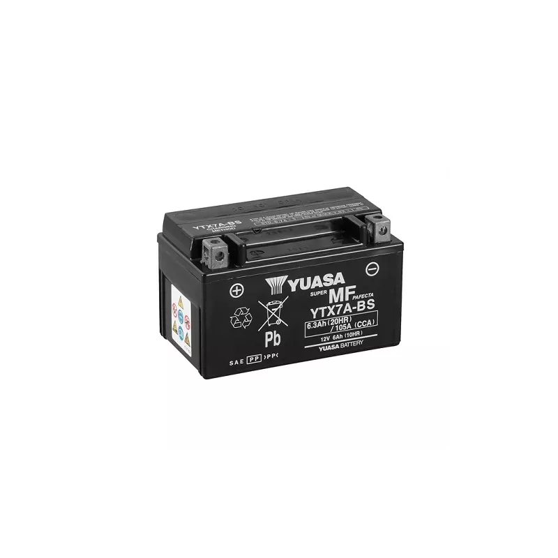 YTX7A-BS YUASA 12V 6AH +G *5*