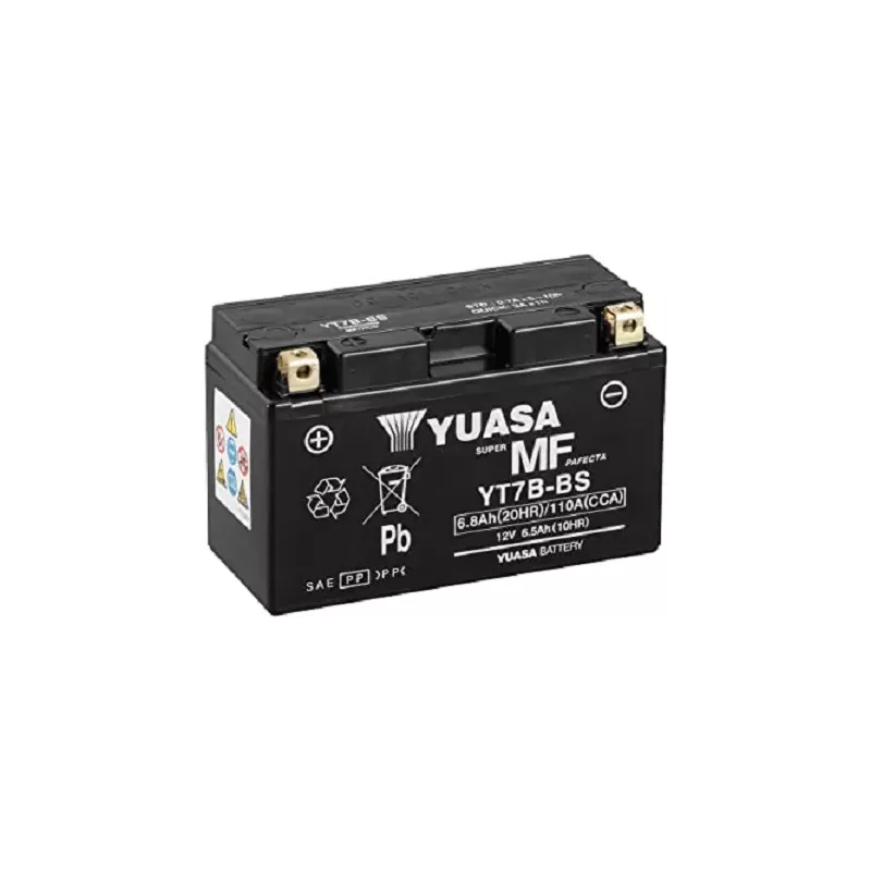 YT7B-BS YUASA  MF 12V 6.5AH +G *6*