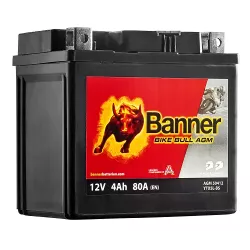 YTX5-LBS/50412 BATT BANNER 12V 4A/H 80A BIKE BULL MF *6*+D